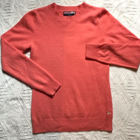 Vineyard Vines Sweaters - Vineyard Vines Coral Cashmere Sweater